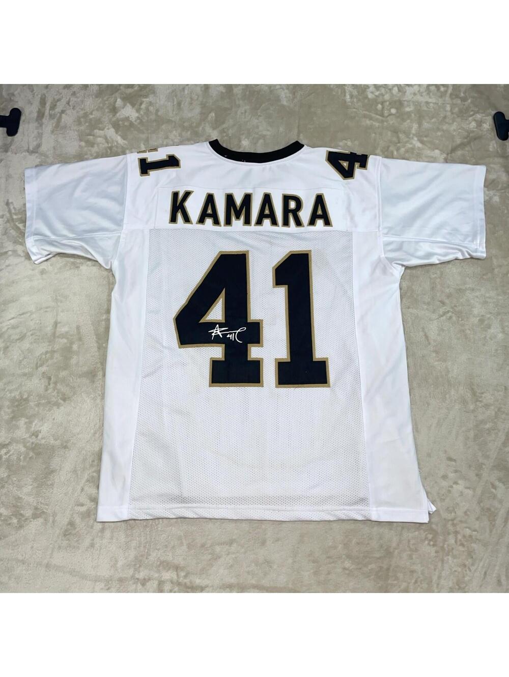 Alvin Kamara #41 New Orleans Saints HOFSM.COM Laser Autograph Mens XL Jersey